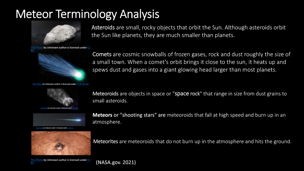 Meteor Terminology Page 10