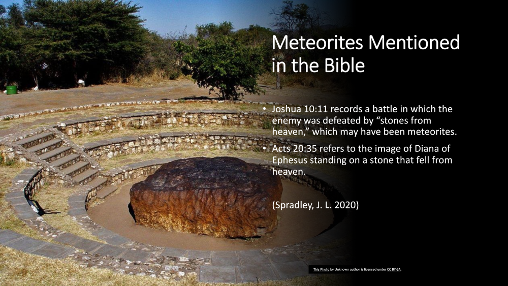 Meteorites mentioned in the Bible Page 3